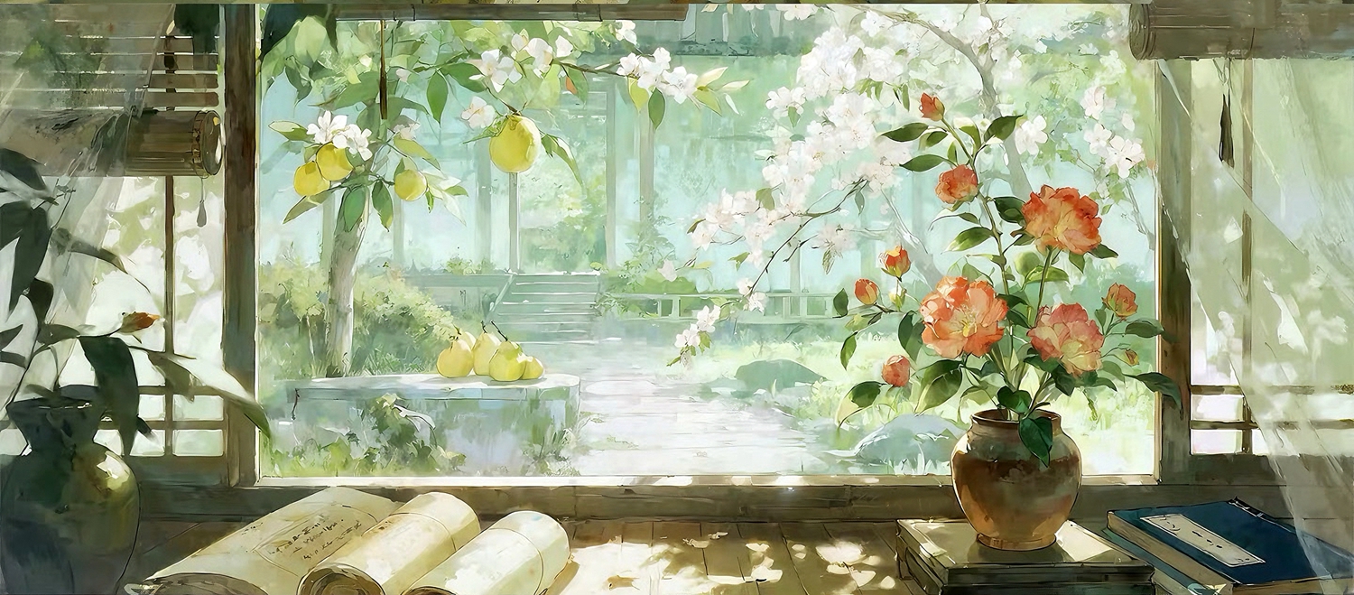 7-35绘画作品：窗外 燃管部 张凌飞.jpg